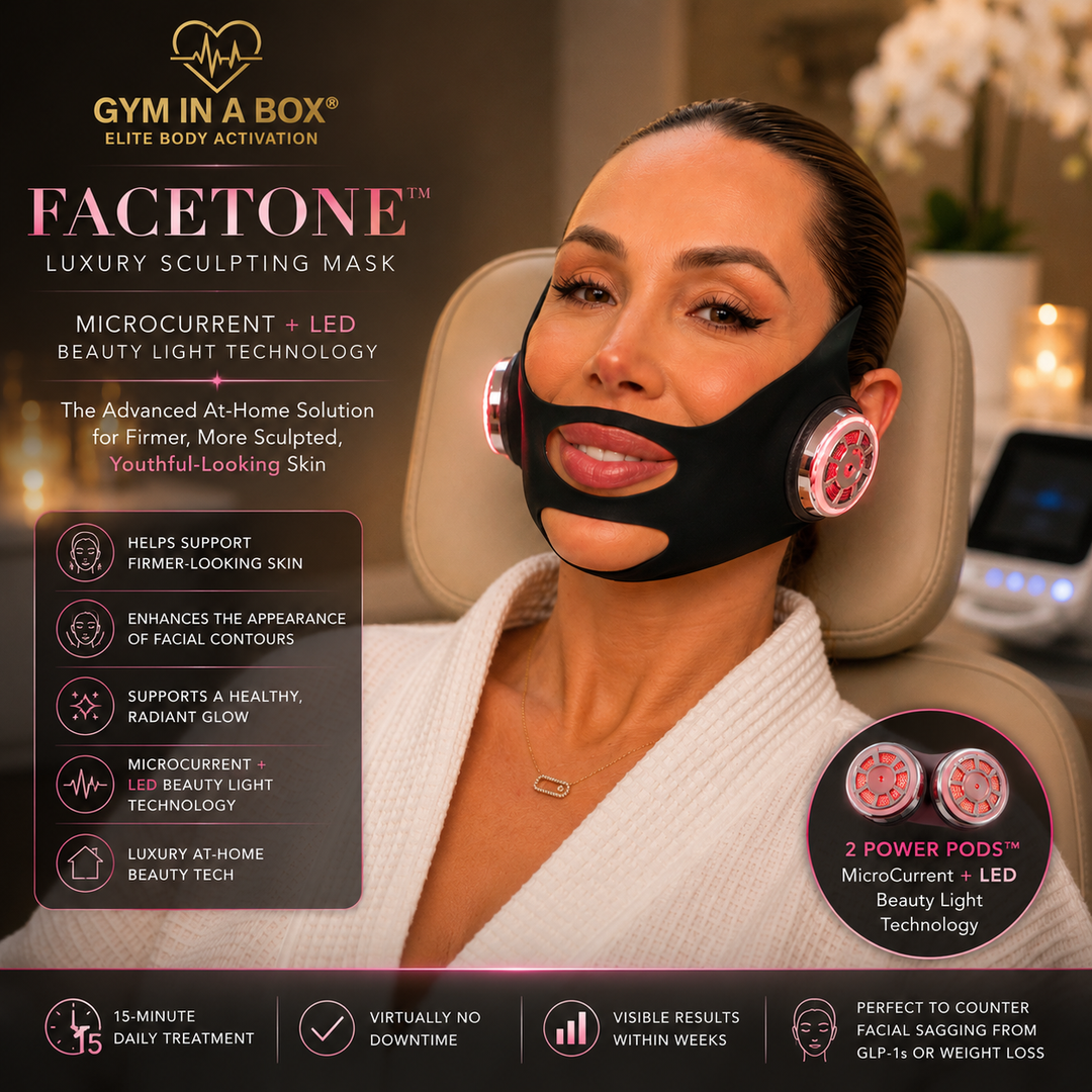 FaceTone GYM IN A BOX® Jawline Lift, MicroCurrent & LED