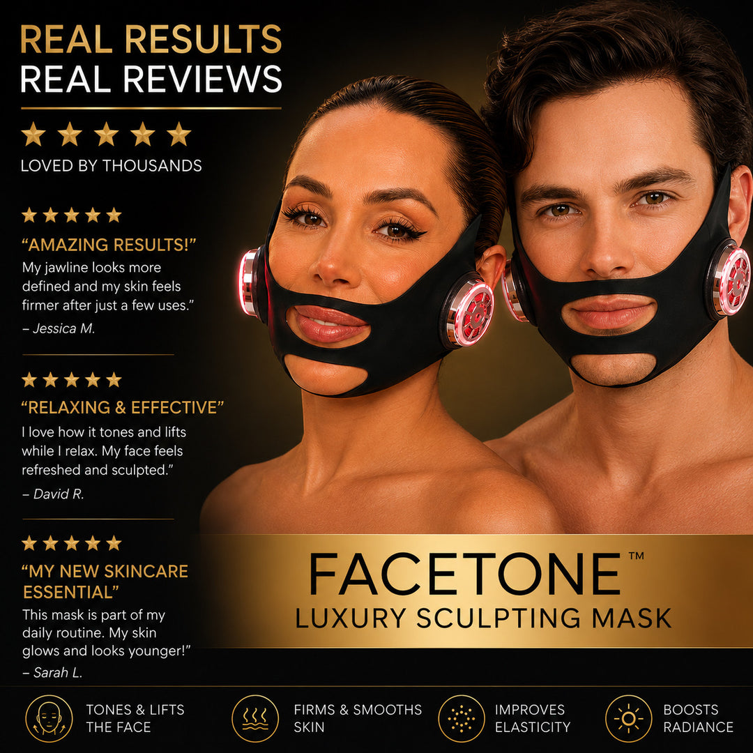 FaceTone GYM IN A BOX® Jawline Lift, MicroCurrent & LED