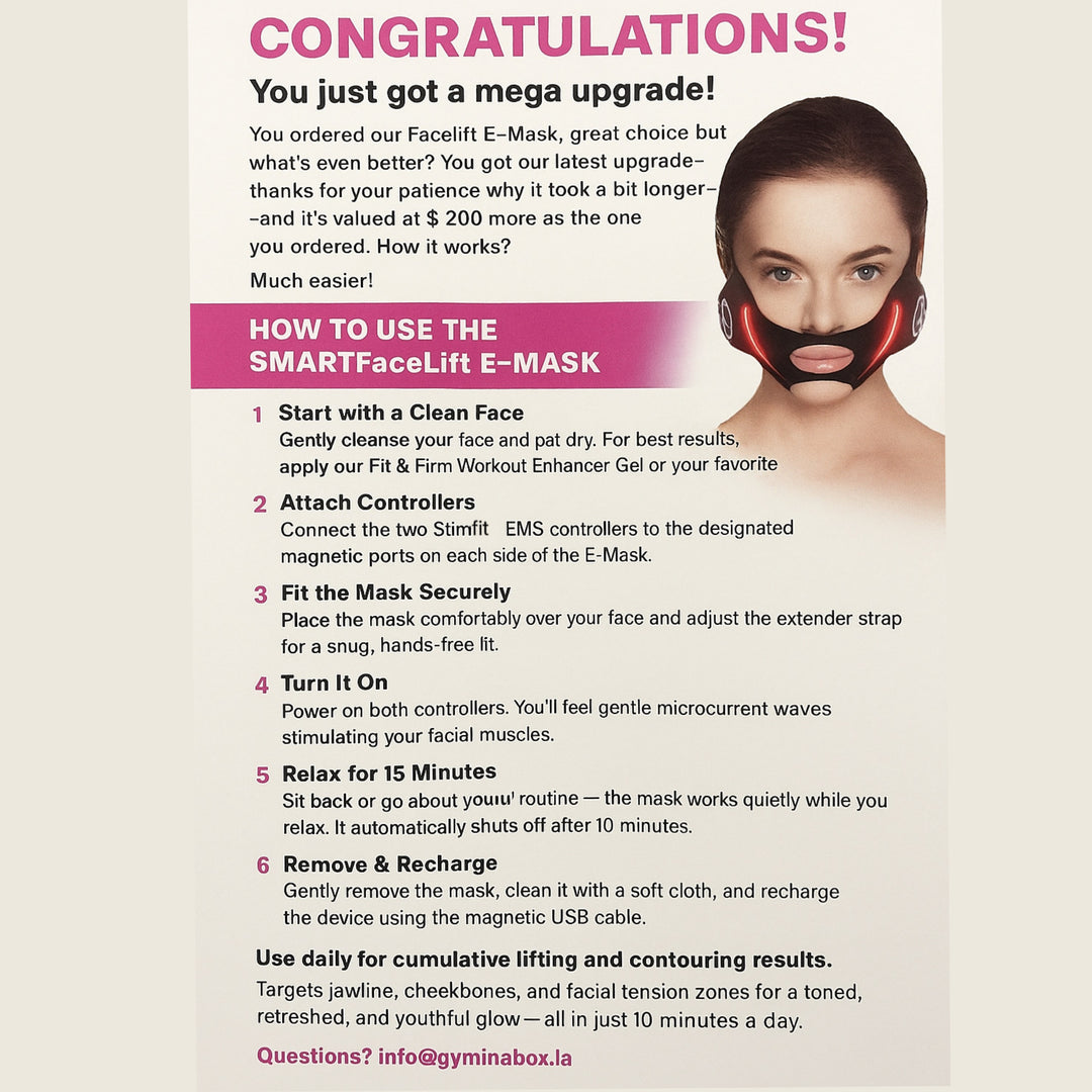 FaceTone GYM IN A BOX® Jawline Lift, MicroCurrent & LED